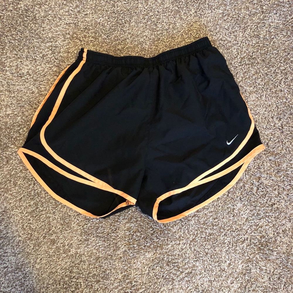 Medium Nike Running Shorts with Neon Orange